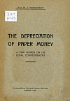 The depreciation of paper money: A few words on its legal consequences