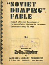 “Soviet dumping” fable: Speech of Soviet Commissar of Foreign Affairs, Litvinov, in European Commission May 18, 1931