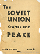 The Soviet Union Stands for Peace